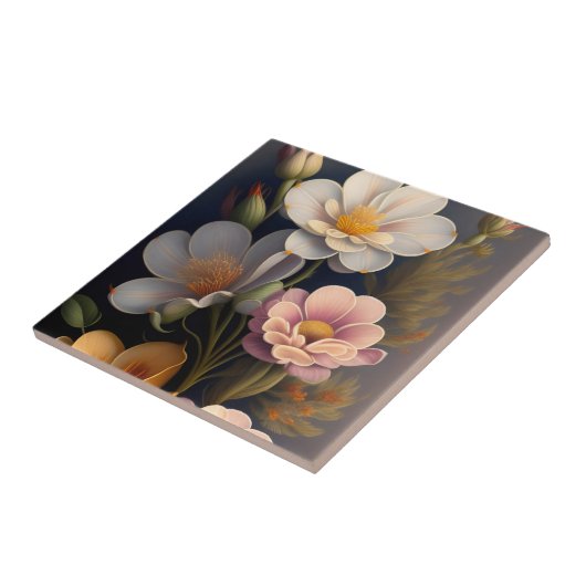 Floral Tegeltje (Zijkant)