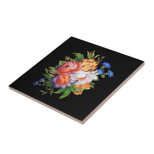  Floral Tegeltje (Zijkant)