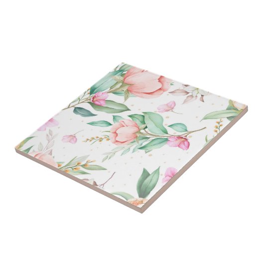 Floral Tegeltje (Zijkant)