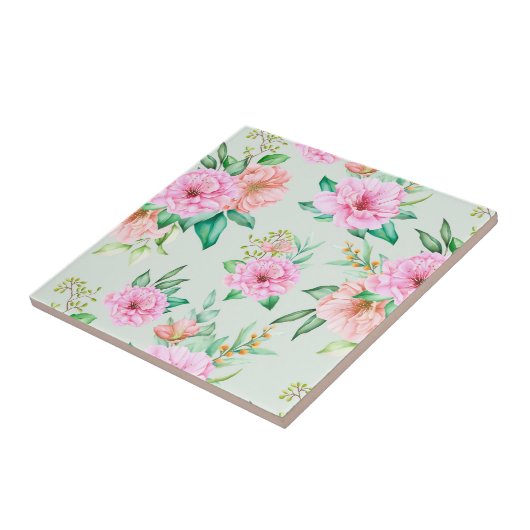 Floral Tegeltje (Zijkant)