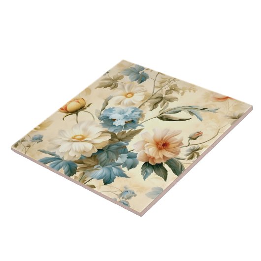  Floral Tegeltje (Zijkant)