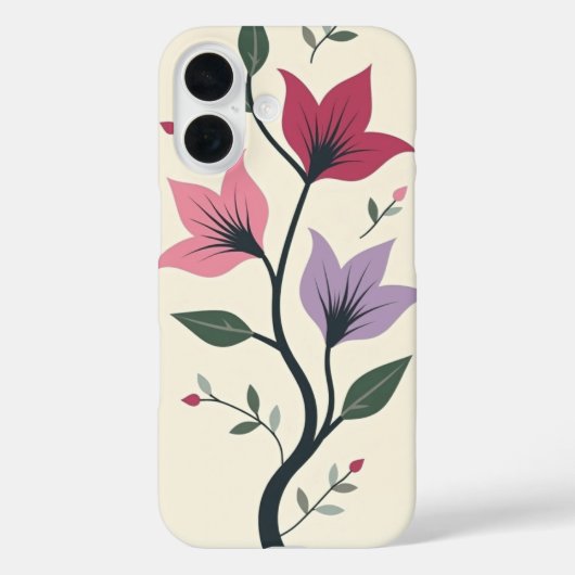 Floral telefoon case ontwerp (Achterkant)