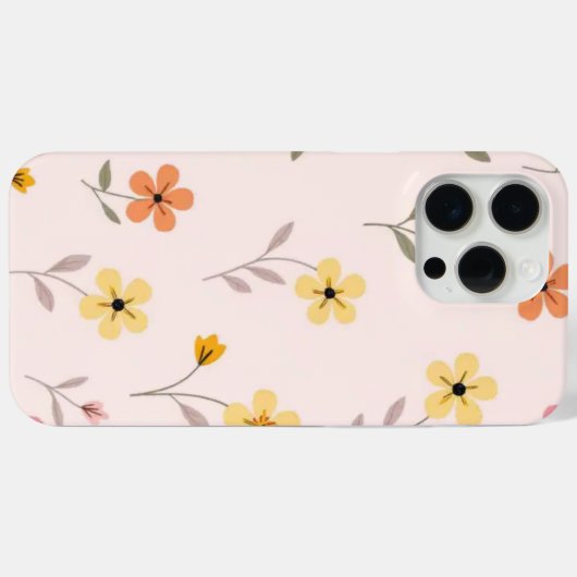 Floral Telefoon Case voor iPhone (Achterkant (horizontaal))