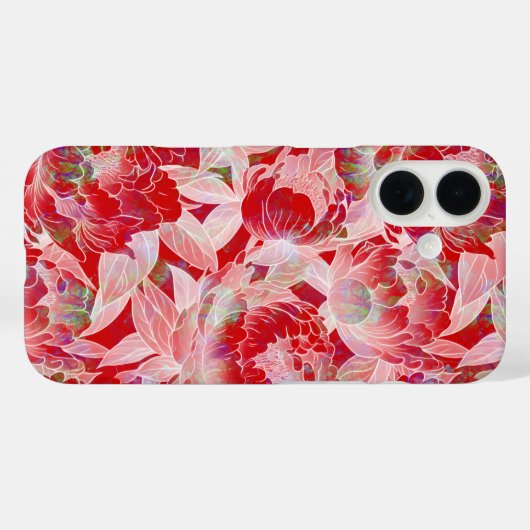 Floral-telefoongeval Case-Mate iPhone Case (Achterkant (horizontaal))