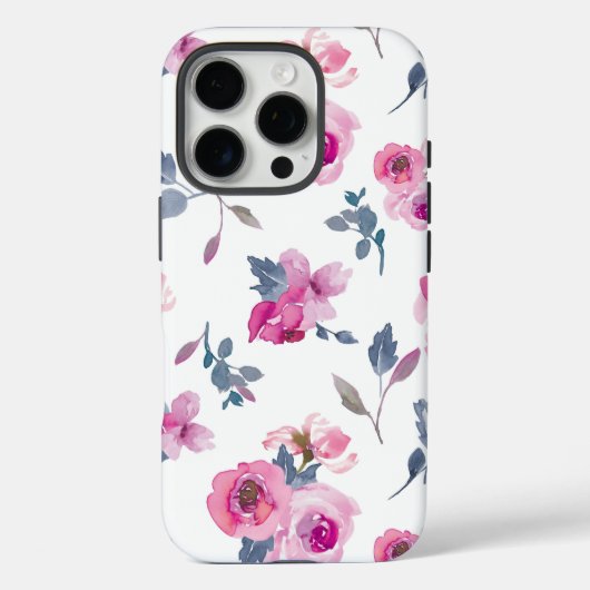 Floral Telefoonhoesje - iPhone 16 Pro Hoesje (Achterkant)