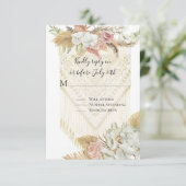 Floral Terra Cotta Pampas Grass Roos Greenery RSVP (Staand voorkant)