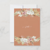 Floral Terra Cotta Pampas Grass Roos Greenery RSVP (Achterkant)