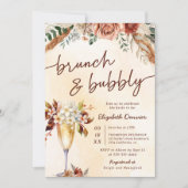 Floral Terracotta Boho Vrijgezellenfeest Kaart (Voorkant)