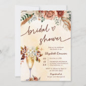 Floral Terracotta Boho Vrijgezellenfeest Kaart (Voorkant)