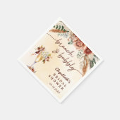 Floral Terracotta Boho Vrijgezellenfeest Servet (Hoek)