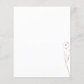 Floral Terracotta Indie Botanical we doen een budg Flyer (Achterkant)