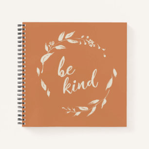 Floral Terracotta Rustieke Vriendelijkheid Dankbaa Notitieboek