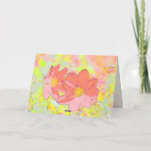 Floral "Thank You" Card Bedankkaart (Achterkant)