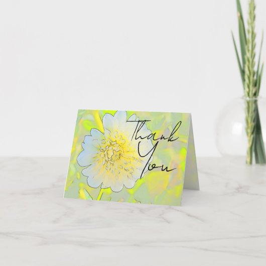 Floral "Thank You" Card Bedankkaart (Voorkant)