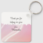 Floral - Thank you for helping me grow Sleutelhanger (Achterkant)