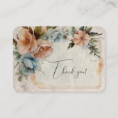Floral Thank You Informatiekaartje (Voorkant)