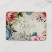 Floral Thank You Informatiekaartje (Voorkant)