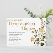 Floral Thanksgiving Infrance Uitnodiging 30 (Staand voorkant)