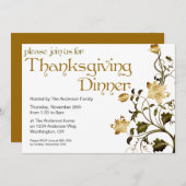 Floral Thanksgiving Infrance Uitnodiging 30 (Voorkant / Achterkant)