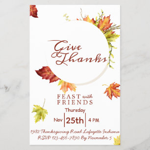 Floral Thanksgiving Innodiging Flyer