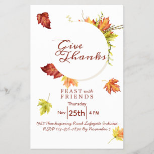 Floral Thanksgiving Innodiging Flyer