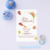 Floral Thanksgiving Innodiging Flyer (Enkel)