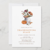 Floral Thanksgiving Kaart (Voorkant)