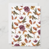 Floral Thanksgiving Kaart (Achterkant)