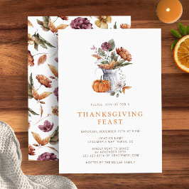 Floral Thanksgiving Kaart