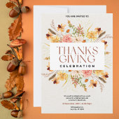 Floral Thanksgiving vieren Kaart