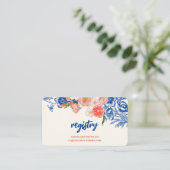 Floral That's Amore Vrijgezellenfeest register Informatiekaartje (Staand voorkant)