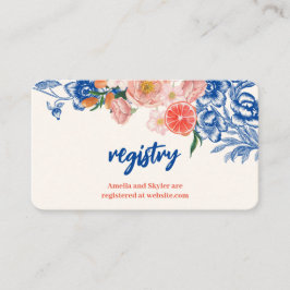 Floral That's Amore Vrijgezellenfeest register Informatiekaartje