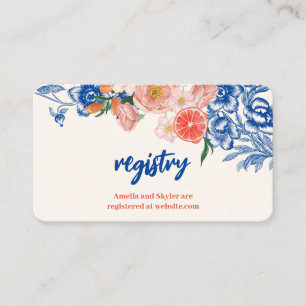 Floral That's Amore Vrijgezellenfeest register Informatiekaartje