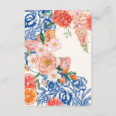 Floral That's Amore Vrijgezellenfeest register Informatiekaartje (Achterkant)