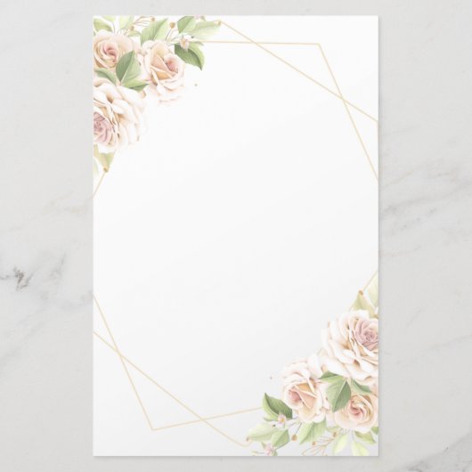 Floral The Apron Vrijgezellenfeest game card Flyer (Achterkant)