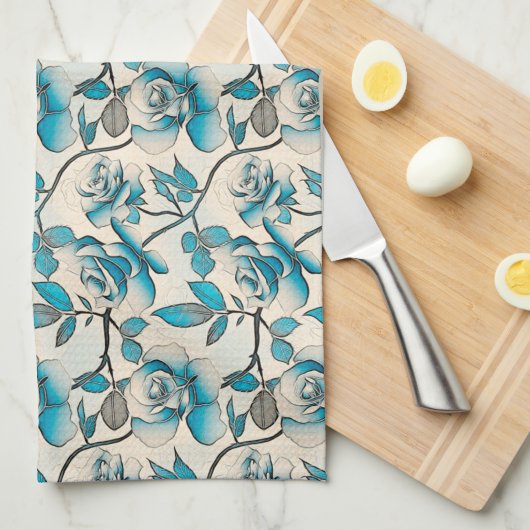 Floral Theedoek (Quarter Fold)