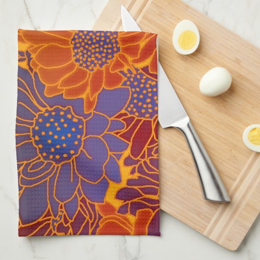Floral Theedoek (Quarter Fold)