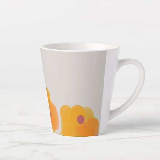 Floral theeontwerp Latte Mok (Rechts)