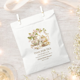 Floral Theepot Tijd voor Thee Vrijgezellenfeest Bedankzakje