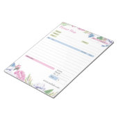 Floral Thema Bestelformulier en Factuur Notitieblo Notitieblok (Schuin)