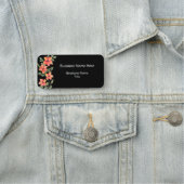 Floral Theme Employee Name ID Labels Naamplaatje (In situ)
