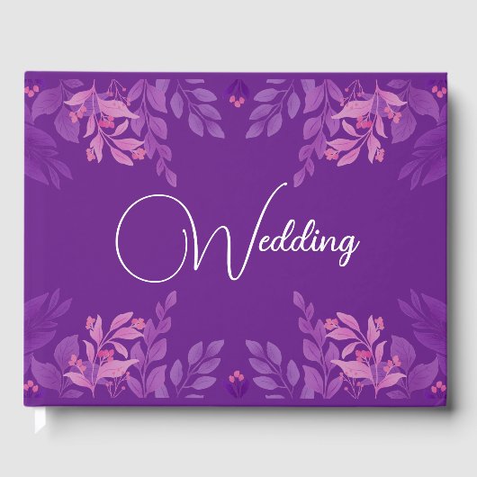 Floral Theme Gastenboek (Voorkant)