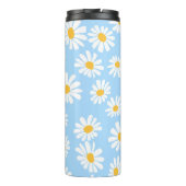 Floral thermal mug, daisy flowers  thermosbeker (Achterkant)