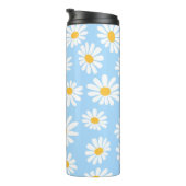 Floral thermal mug, daisy flowers  thermosbeker (Geroteerd rechts)