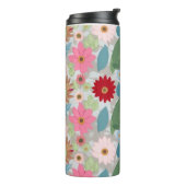 Floral Thermal Tumbler Design Thermosbeker (Gedraaid links)