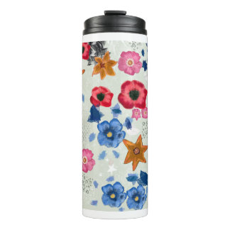 Floral Thermal Tumbler Thermosbeker