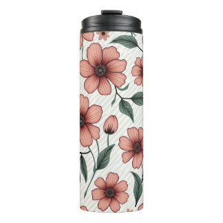 Floral Thermal Tumbler Thermosbeker