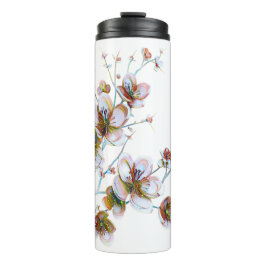 Floral thermale tumbler thermosbeker