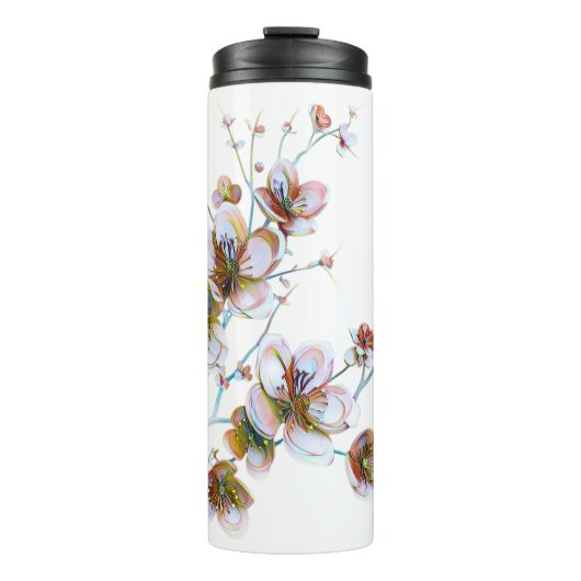 Floral thermale tumbler thermosbeker (Voorkant)