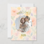 Floral Thin Magnetische Kaart voor Moederdag Magnetische Uitnodiging (Voorkant)